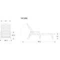 Thumbnail for Yacht Club Chaise with Arms - Stackable