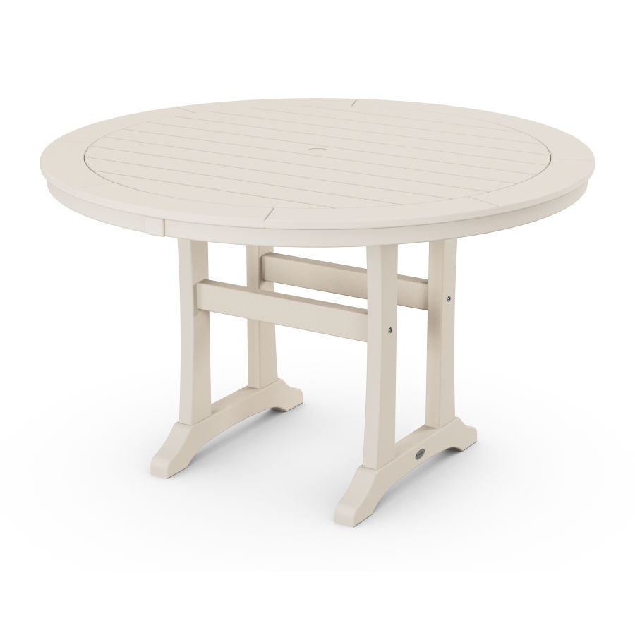 POLYWOOD 48" Round Dining Table in Sand