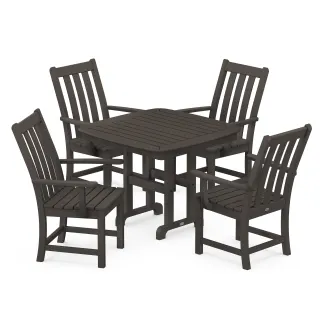 POLYWOOD Vineyard 5-Piece Dining Set in Vintage Finish