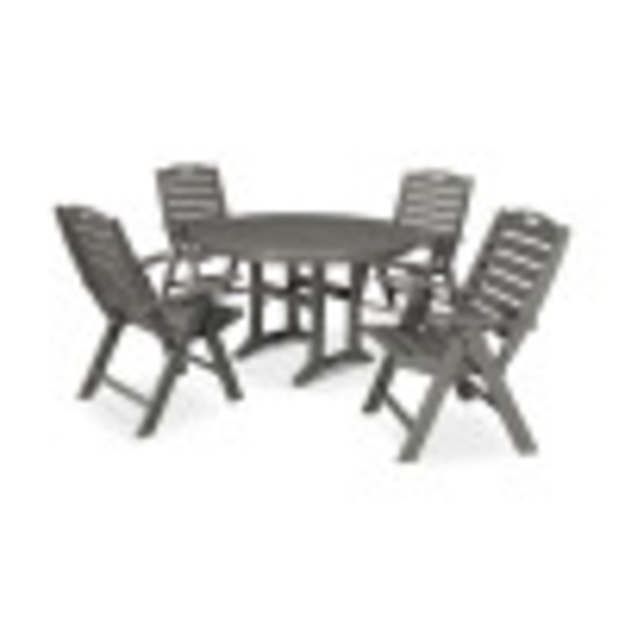 POLYWOOD® 5 Piece Nautical Dining Set PWS3001 POLYWOOD® Official Store