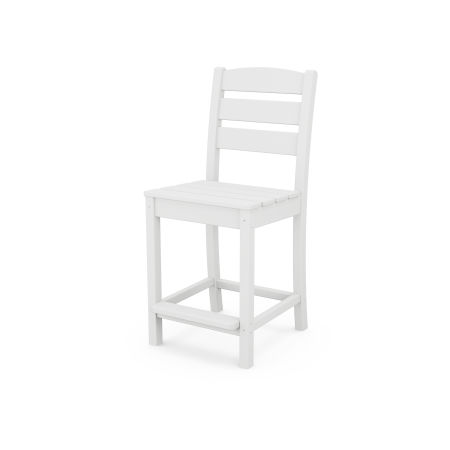 POLYWOOD Lakeside Counter Side Chair in White