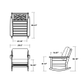 Thumbnail for Chippendale Deep Seating Rocking Chair