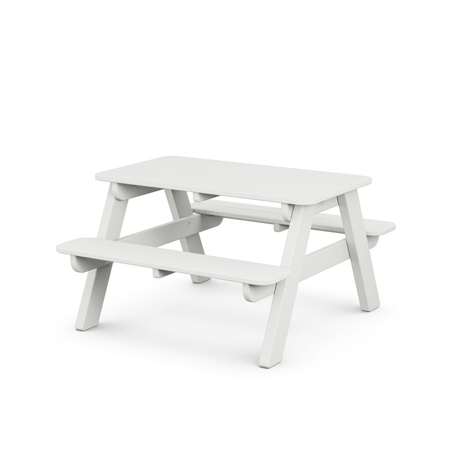 POLYWOOD Kids Outdoor Picnic Table in White