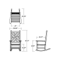 Thumbnail for Chippendale Porch Rocking Chair