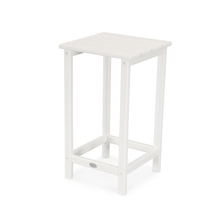 POLYWOOD Long Island 26" Counter Side Table in White
