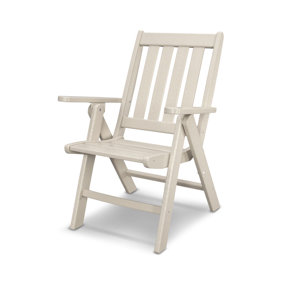 POLYWOOD Vineyard Folding Dining Chair in Sand