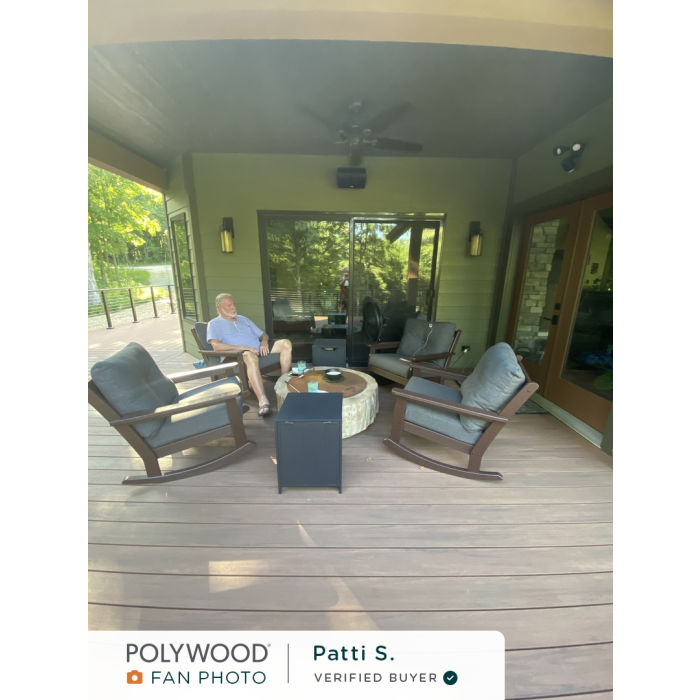 POLYWOOD® Vineyard Porch Rocking Chair Seat Replacement Cushion