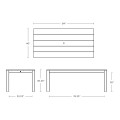 Thumbnail for 84" Parsons Dining Table