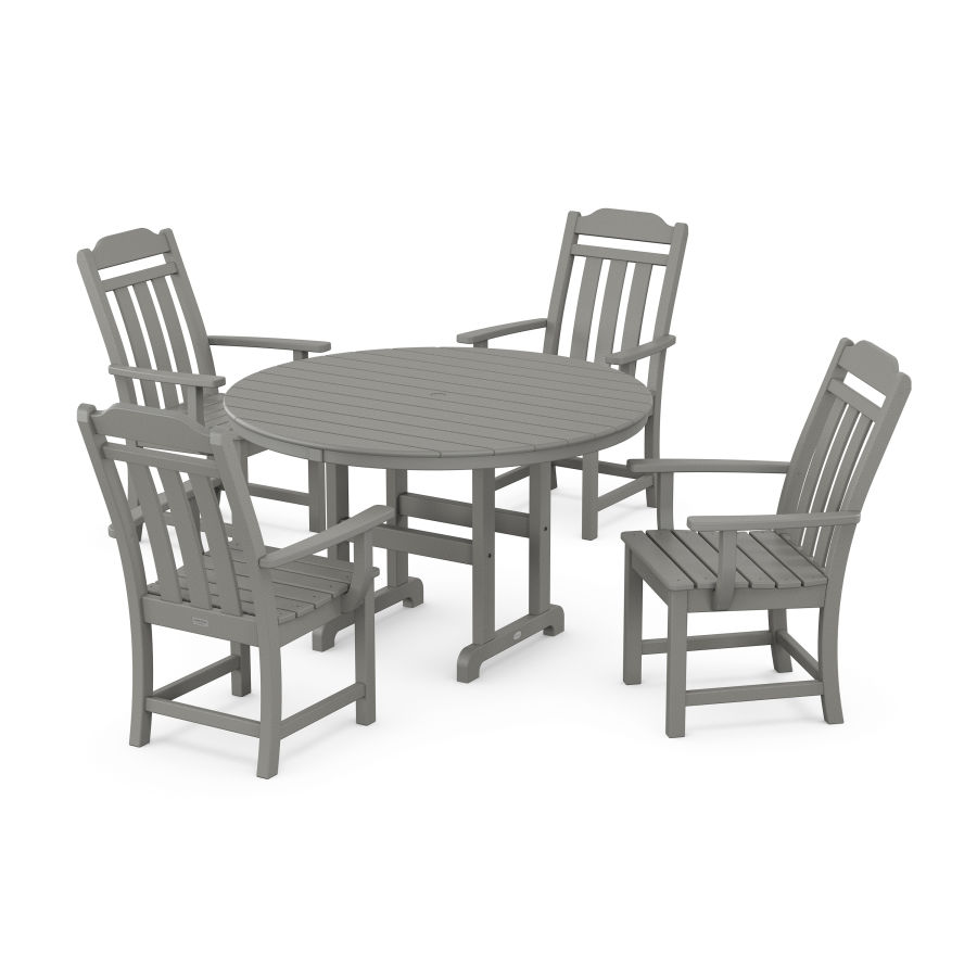 POLYWOOD Country Living 5-Piece Round Farmhouse Dining Set