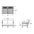 Thumbnail for Chippendale Deep Seating Loveseat