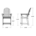 Thumbnail for Vineyard Curveback Adirondack Counter Chair