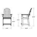 Thumbnail for Vineyard Curveback Adirondack Counter Chair