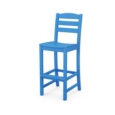 POLYWOOD La Casa Café Bar Side Chair in Pacific Blue