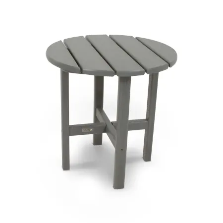 POLYWOOD 18" Round Side Table by Ivy Terrace™ in Slate Grey