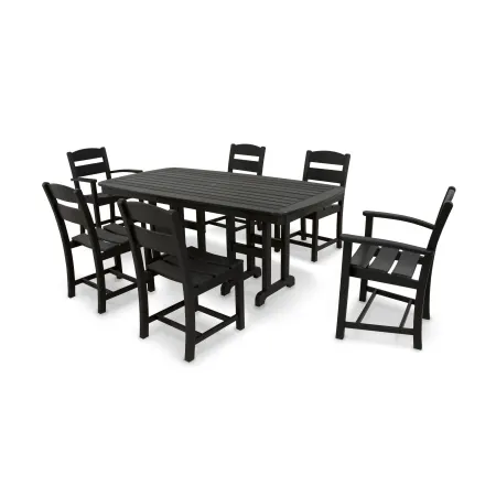 POLYWOOD Classics 7-Piece Dining Set in Black