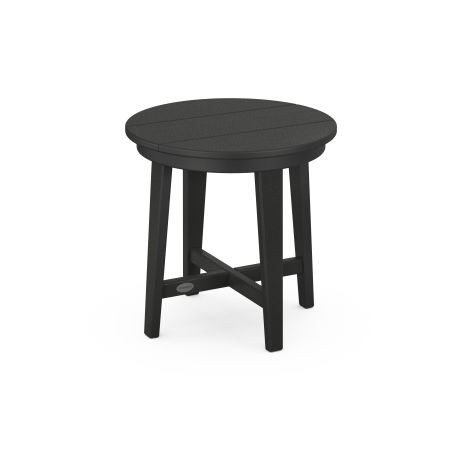 Newport 19" Round End Table in Black