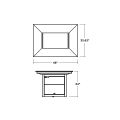 Thumbnail for Rectangle 34" X 46" Fire Pit Table
