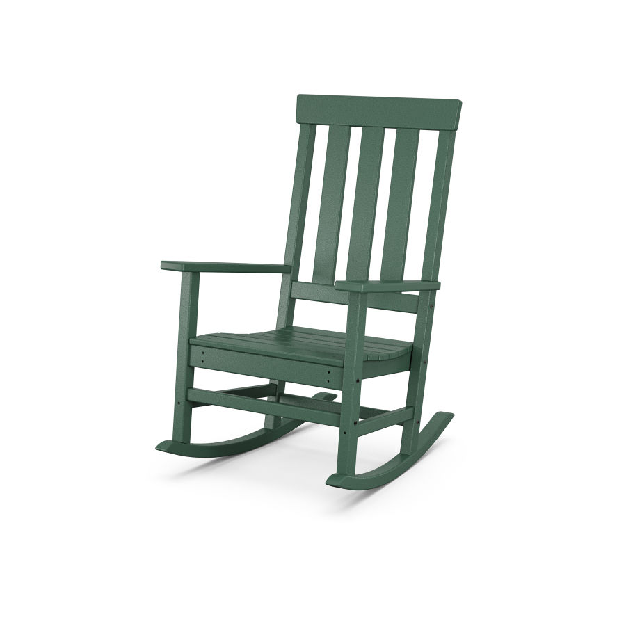 POLYWOOD Portside Porch Rocking Chair in Green