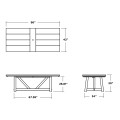 Thumbnail for 96" A-Frame Dining Table