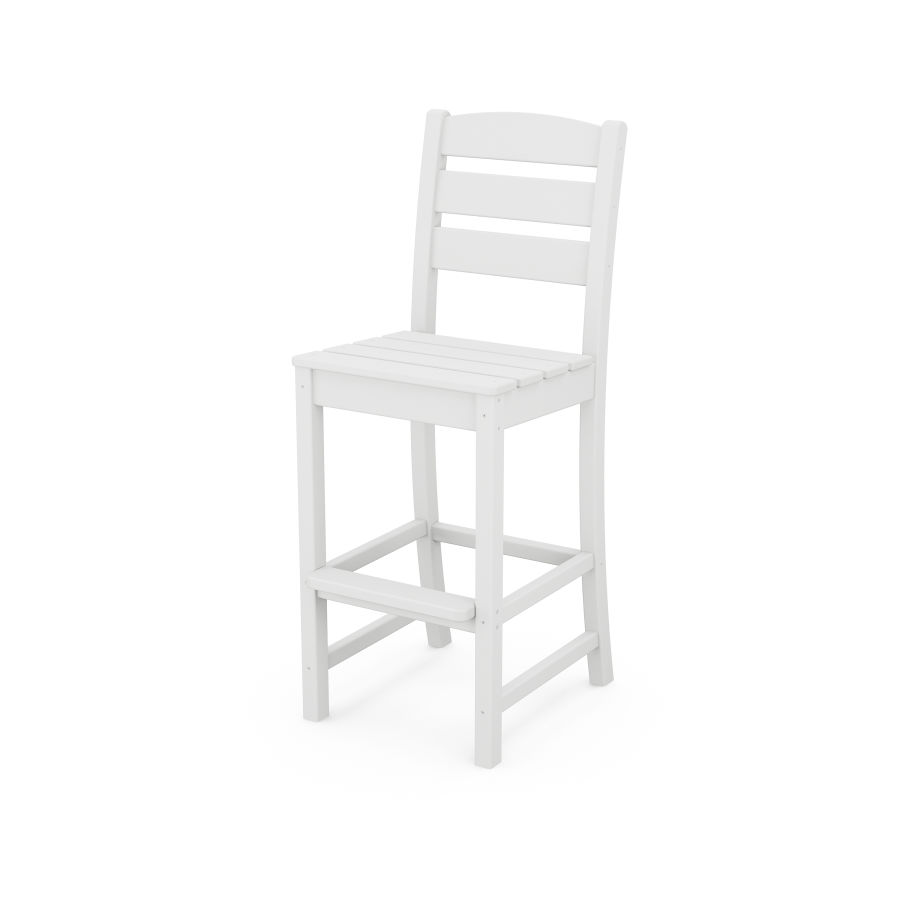 POLYWOOD Lakeside Bar Side Chair in White