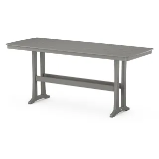 POLYWOOD Nautical Trestle 39" x 97" Bar Table