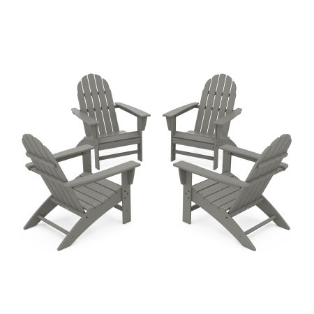 POLYWOOD Vineyard 4-Piece Adirondack Conversation Set