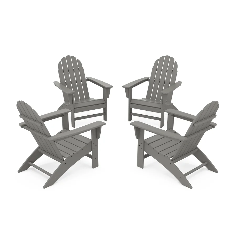 POLYWOOD Vineyard 4-Piece Adirondack Conversation Set