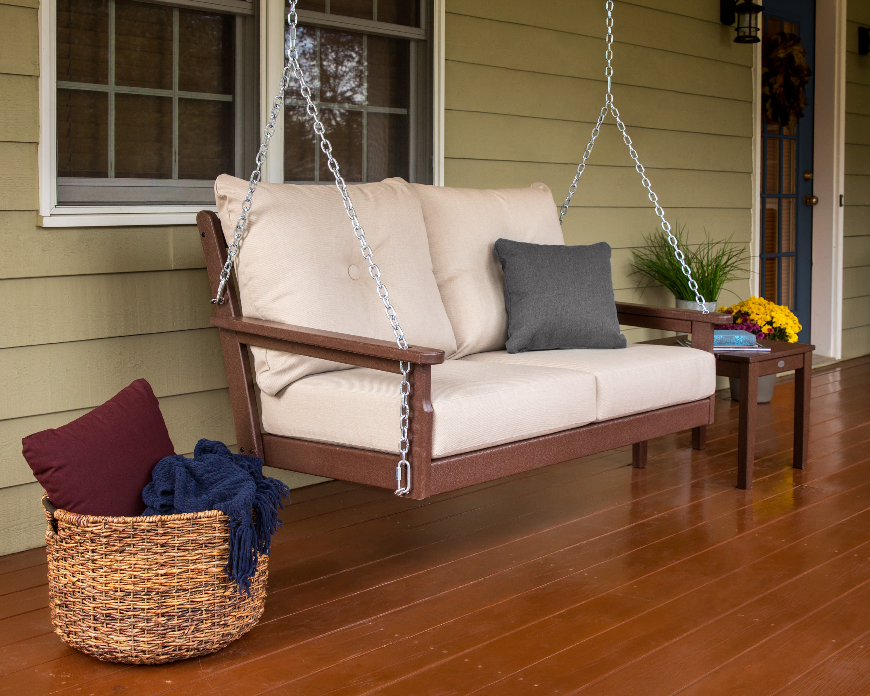 POLYWOOD® Vineyard Deep Seating Swing GNS46 POLYWOOD® Official Store