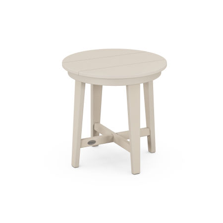 Newport 19" Round End Table in Sand
