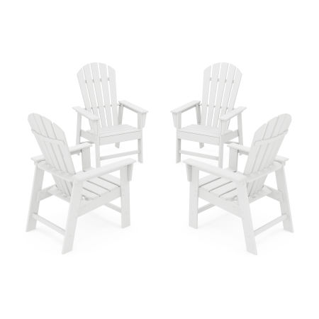 4-Piece South Beach Casual Chair Conversation Set in White