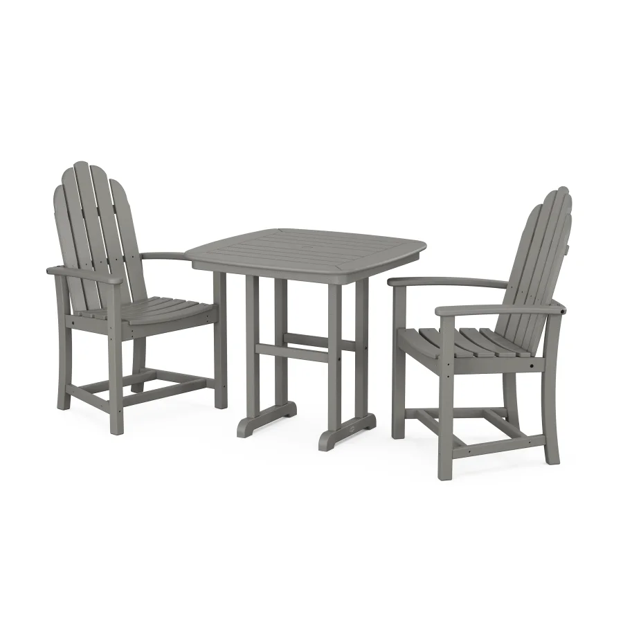 POLYWOOD Classic Adirondack 3-Piece Dining Set