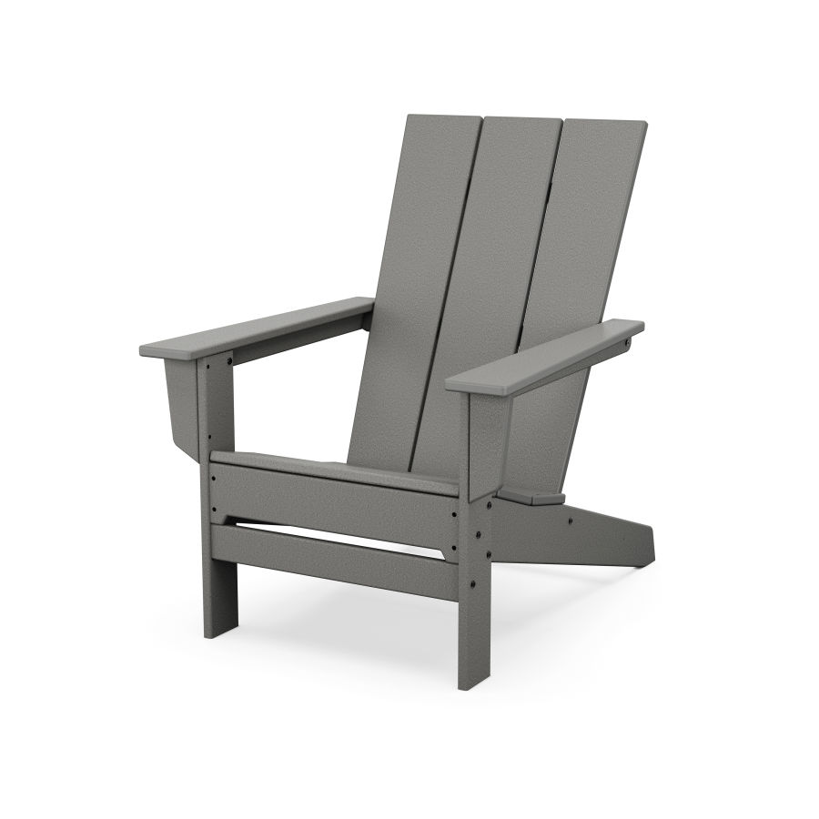 POLYWOOD Modern Studio Adirondack Chair in Slate Grey