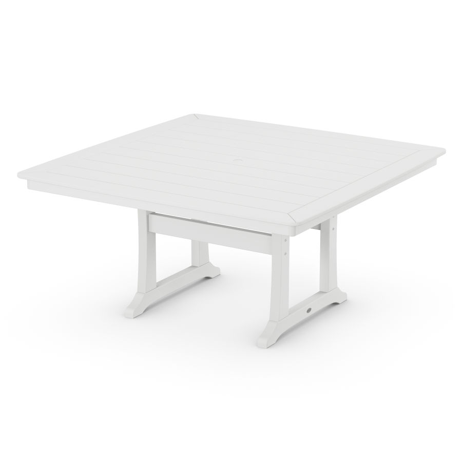 POLYWOOD 59" Dining Table in White