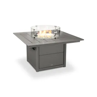 POLYWOOD Square 42" Fire Pit Table