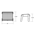 Thumbnail for Grand Upright Adirondack Ottoman