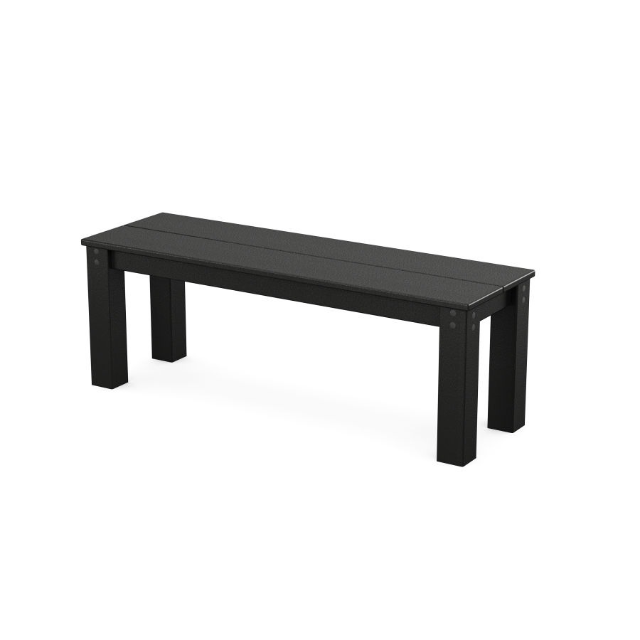 POLYWOOD Studio Parsons 48” Bench in Black