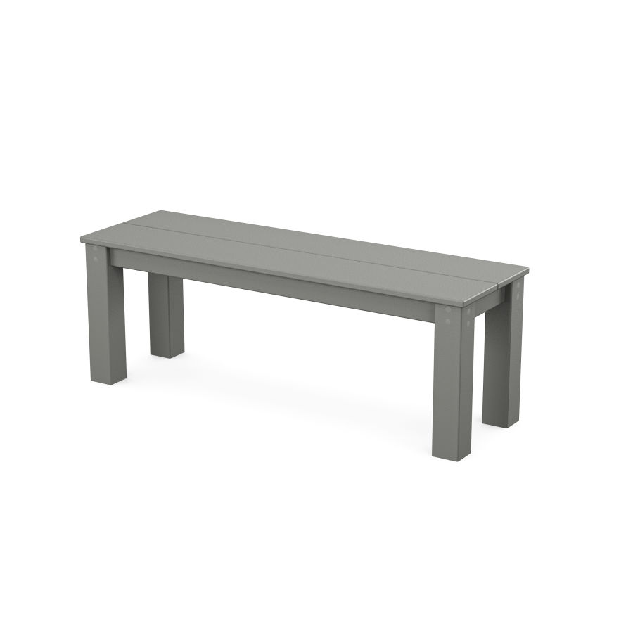 POLYWOOD Studio Parsons 48” Bench in Slate Grey