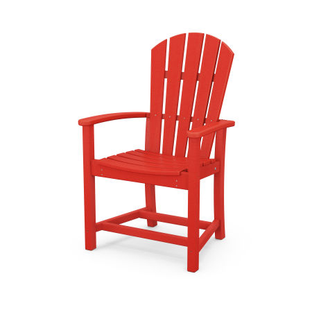 Palm Coast Upright Adirondack Chair in Sunset Red