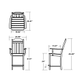 Thumbnail for Cottage Counter Arm Chair