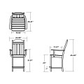 Thumbnail for Cottage Counter Arm Chair