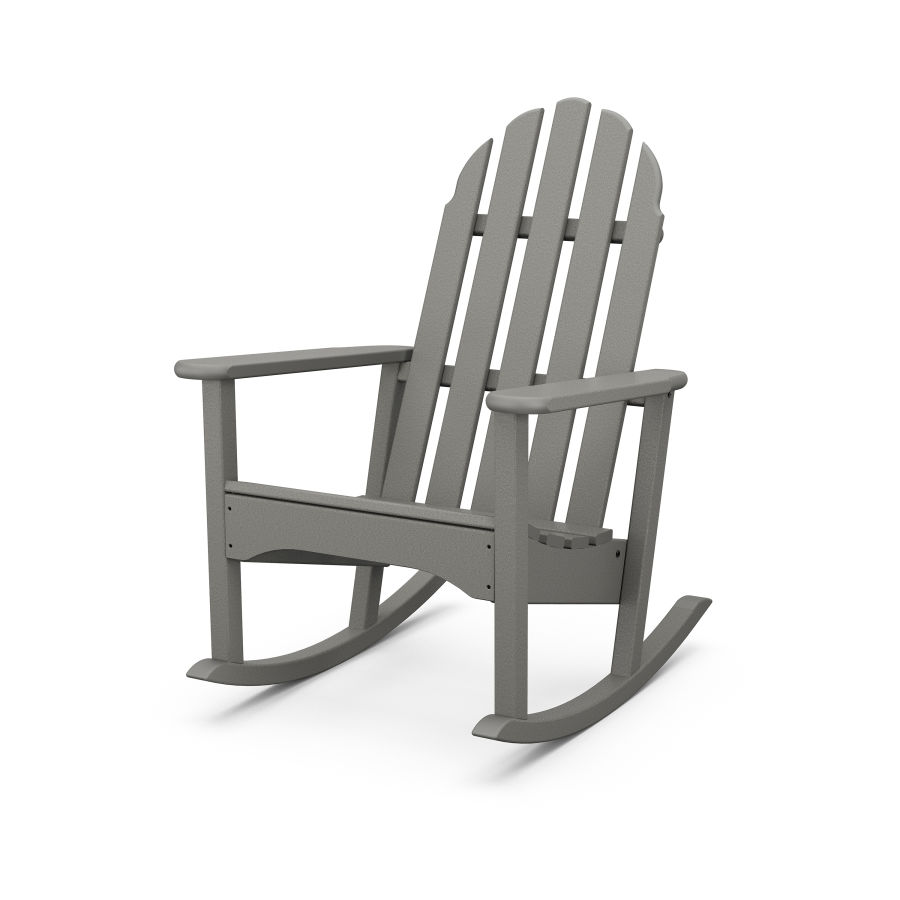 POLYWOOD Classic Adirondack Rocking Chair in Slate Grey