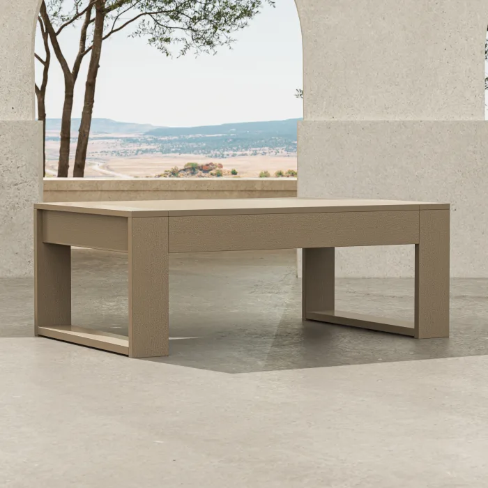 POLYWOOD Latitude Rectangle Coffee Table