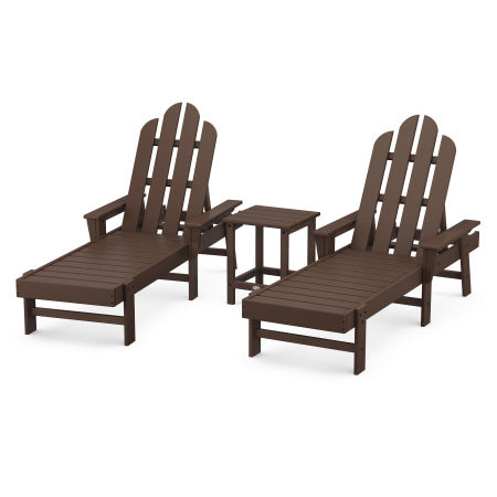 Long Island Chaise 3-Piece Set in Mahogany