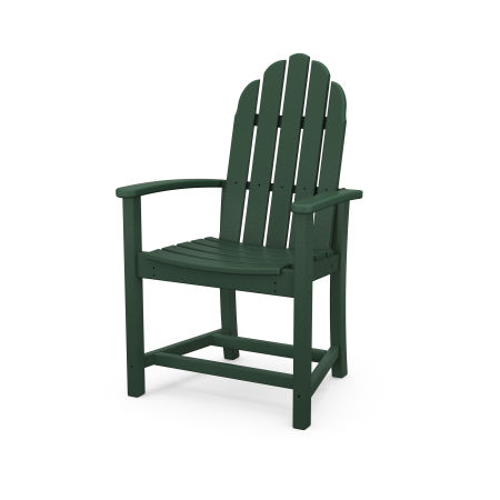 Classic Upright Adirondack Chair in Green