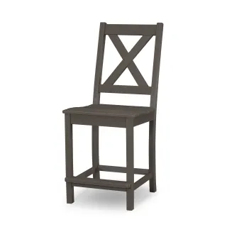 POLYWOOD Braxton Counter Side Chair in Vintage Finish