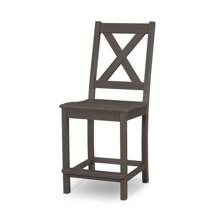 POLYWOOD Braxton Counter Side Chair in Vintage Finish