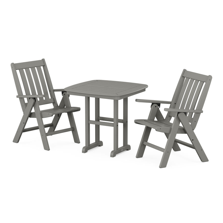 POLYWOOD Vineyard Folding Chair 3-Piece Dining Set