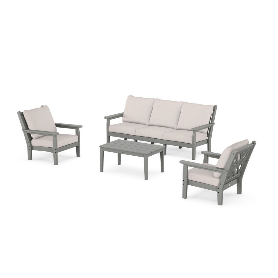 POLYWOOD Chippendale 4-Piece Deep Seating Set with Sofa