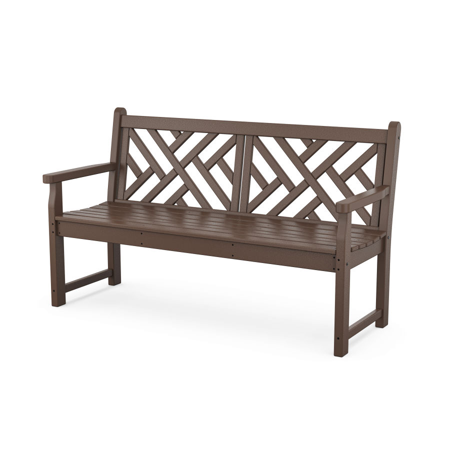 POLYWOOD Chippendale 60” Bench in Mahogany
