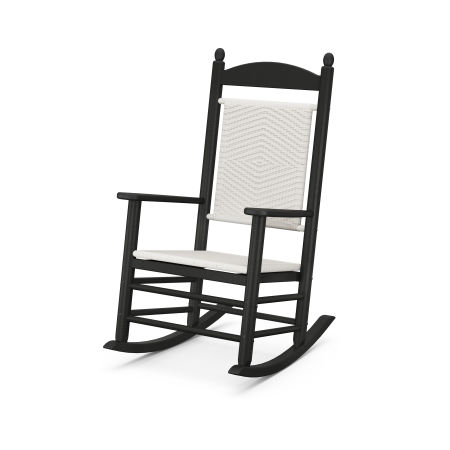 Black Outdoor Rocking Chairs, Black Vinyl Outdoor Rocking Chairs